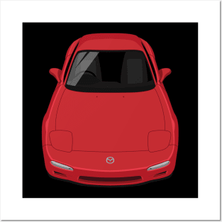 RX-7 3rd gen FD3S - Red Posters and Art